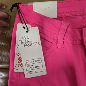 Neon Pink Women's Jeans